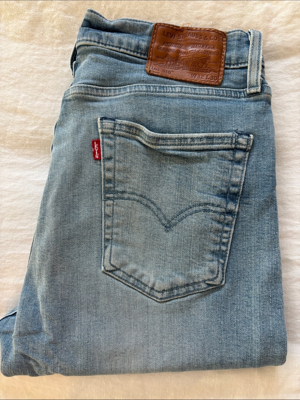 Levi's Light Blue Denim Jeans 510 32Wx30L Premium